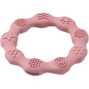 Babyono Силиконова гризалка-пръстен Babyono - Розова (5901435412305)