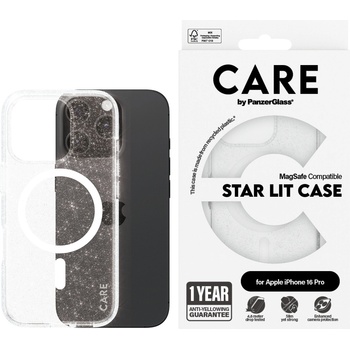 Image 1 of Panzer Гръб CARE by PanzerGlass за iPhone 16 Pro, Flagship Case Star Lit w. White MagSafe