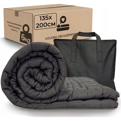 Łóżkoholicy Zátěžová deka 6 kg šedá 135x200