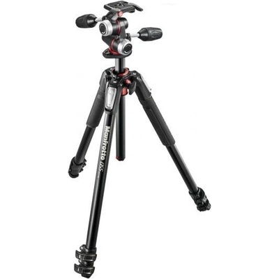 Manfrotto 055 kit - alu 3-section horiz. column tripod with 3 Way Head (MK055XPRO3-3W)