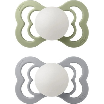 Bibs silikon ortodonické 2 ks Couture noční Sage Cloud