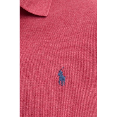 Ralph Lauren Памучна тениска с яка Polo Ralph Lauren в червено с изчистен дизайн 710536856 (710536856)