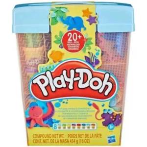Hasbro Play-Doh: Въображаеми животни - огромен комплект пластилин в кутия за съхранение (F7381)