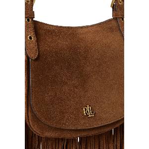 Ralph Lauren чанта crossbody дамска от велур (431P11793)