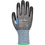 Portwest cs cut d18 pu / Ръкавици, устойчиви на порязване, ниво d - сиво/черно xxl (a642g8rxxl)