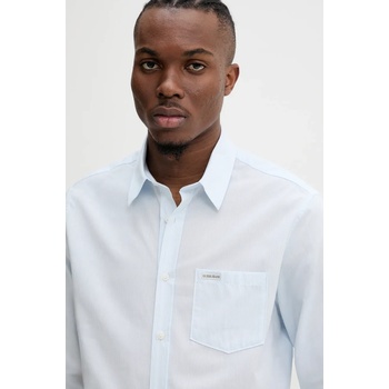 Guess Jeans Памучна риза Guess Jeans в синьо със стандартна кройка с класическа яка M5RH67 WGZ11 (M5RH67.WGZ11)