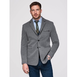 Ombre Clothing Мъжко плетено сако кройка SLIM FIT - графитено V1 M170 Ombre Clothing Ombre Clothing | Siv | МЪЖЕ | S