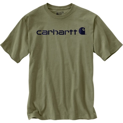 Carhartt Мъжка тениска Carhartt Core Logo S/S T-shirt - Dusty Olive (016-7684-1314)