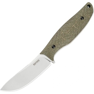 SRM Нож с фиксирано острие SRM Fossa 605T-MP - 14C28N острие и дръжка от Micarta (d-29-47-4898)