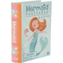 Mermaid Postcards/Mořská panna - přání + gelové pero