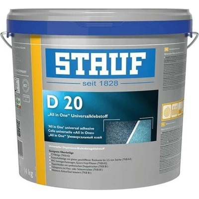 STAUF D 20 disperzní lepidlo na všechny elastické podlahoviny, I LVT šedá 14 kg