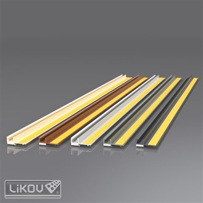 LIKOV Okenní lišta začišť. s lamelou PS-VHL 06 COLOR omítka síla 6mm, d.2,4m hnědá
