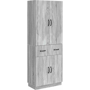 vidaXL Комплект шкафове 2 бр. Сив Сонома Инженерна дървесина (3416832)