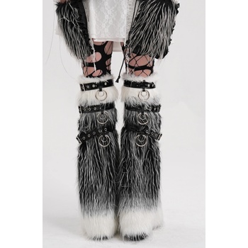 Devil fashion калцуни DEVIL FASHION - Черно и бяло готик Punk - AS193