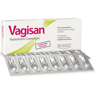Vagisan HydroKrém Cremolum vaginální čípky 16 ks – Zboží Dáma