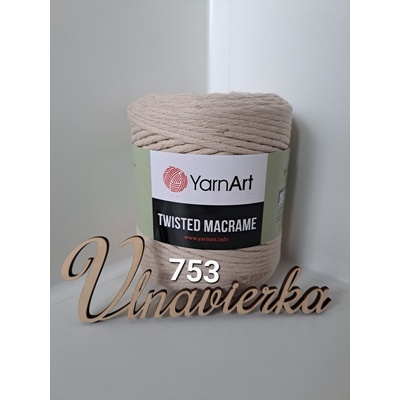 YarnArt Twistwd Macrame 753 bežová 5mm