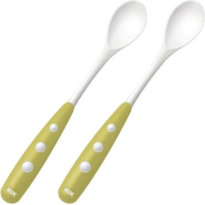 Nuk Пластмасови лъжички Nuk, 2 брoя, зелени (10255053)