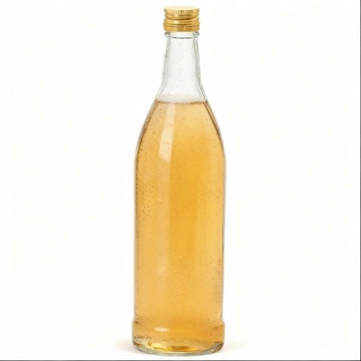 Fľaša na alkohol sklo 500ml s uzáverom ISKRA