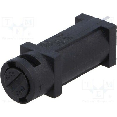 BULGIN FX0456 Zásuvka; válcové pojistky; svislá; 5x20mm; polyester; UL94V-0