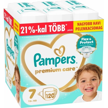 Pampers Premium Care Месечен пакет пелени 15+ кг Junior 7 (120 бр. ) (80883545)