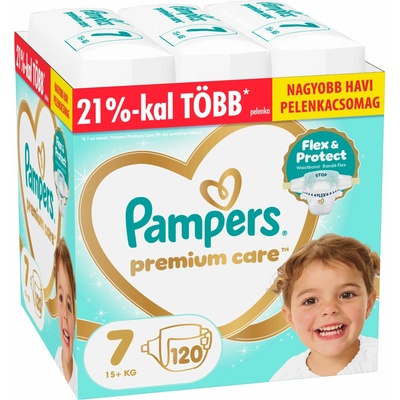 Pampers Premium Care Месечен пакет пелени 15+ кг Junior 7 (120 бр. ) (80883545)