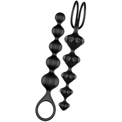 Satisfyer Love Beads - Анални топчета - черни
