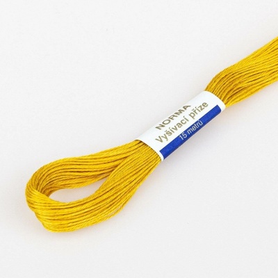 Niťárna Vyšívací příze NORMA / BAVLNKA 7232 oranžová hněď, jednobarevná, 1,5g/15m