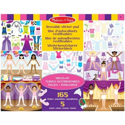 Melissa & Doug samolepky s podložkou oblékání