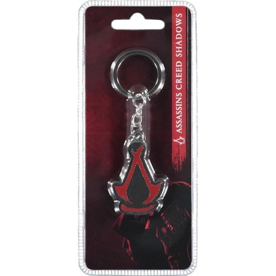 Prívesok na kľúče Assassin's Creed Shadows Creed Logo Metal Keychain Silver