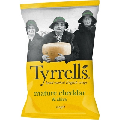 Tyrrells Chips mature cheddar & chive 150 g