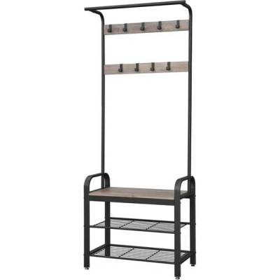 Sconto Predsieňová zostava LIMON čierna/sivohnedá