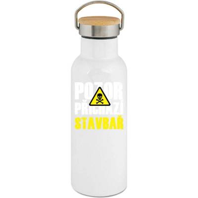 123TRIKO termoska Pozor přichází Stavbař 500 ml vtipné