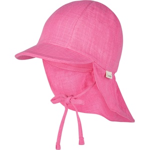 Sterntaler Детска шапка с козирка Sterntaler Kid's Schirmmütze Nacken Uni Cotton Cap - Magenta - размер 47 cm (904-4918-0613)