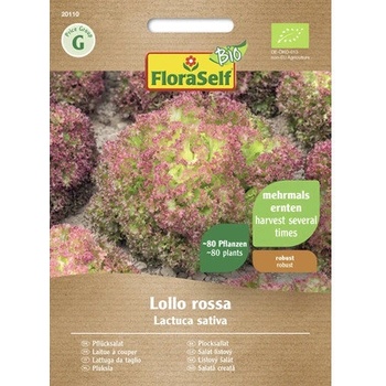 Šalát listový BIO FloraSelf Bio Lollo rossa
