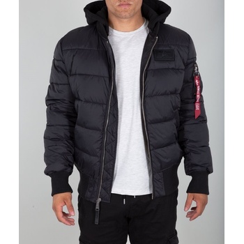 Alpha Industries MA-1 ZH Back Print Puffer FD pánska zimná bunda black čierna