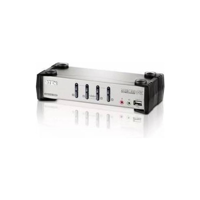 ATEN Превключвател KVMP ATEN CS1734B, 4-Port USB с OSD, USB 2.0, CS1734B