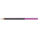 Faber-Castell Графитен молив, HB, триъгълен, FABER-CASTELL "Grip 2001", черен, розов 517011 (517011)