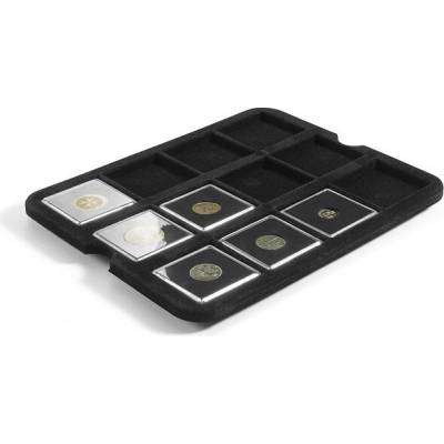 Mincovní paleta LEUCHTTURM Mazzola pro 12 čtvercových kapslí Quadrum, černé 353842 – Hledejceny.cz