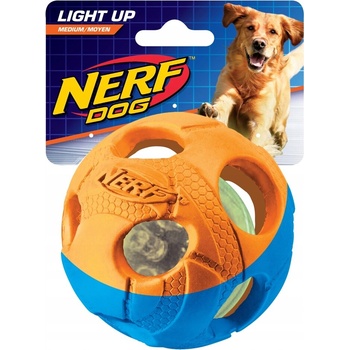 Nerf svietiaca lopta Dog lluma Action červená zelená 6 cm