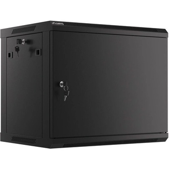 Lanberg Комуникационен шкаф Lanberg rack cabinet 19" wall-mount 9U/600x450 for self-assembly with metal door black (flat pack) (WF01-6409-00B)