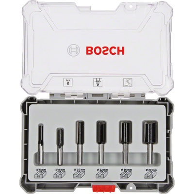 Sada drážkovacích fréz, stopka 8 mm, 6 kusov Bosch Accessories 2607017466