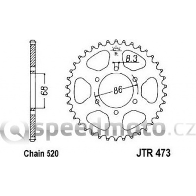 JT Sprockets JTR 473-37 | Zboží Auto