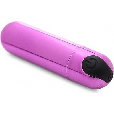 Bang! 10X Rechargeable Vibrating Metallic Bullet Purple
