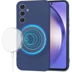 Techsuit Калъф за Samsung Galaxy A54 - SoftFlex MagSafe - Navy Blue (KF2341820)