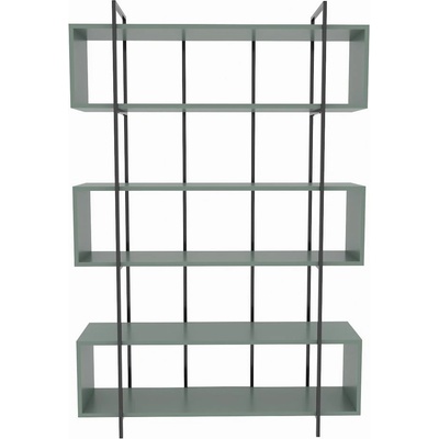 Hanah Home knihovna Bruti - Green, Black Green Black