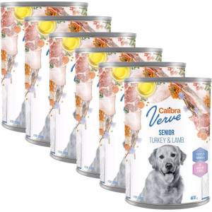 Calibra Dog Verve GF Senior Пуйка и Агне 6 x 400 г