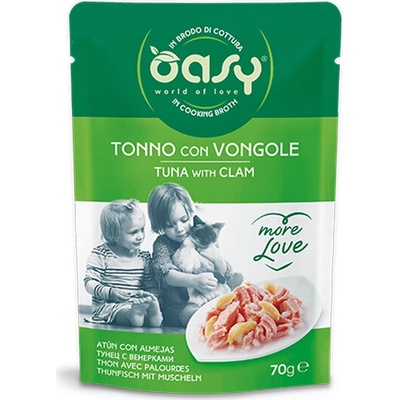 Oasy More Love tuniak a mušľa 70 g