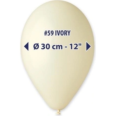 Gemar Balloons Balonek slonovinová kost 30 cm