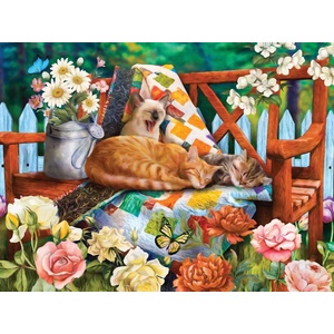SunsOut - Puzzle Garden Cats - 1 000 piese
