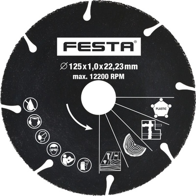 Festa Řezný kotouč univerzální 125 x 1 x 22,2 mm 21192 – Zboží Mobilmania